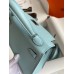 Hermes Kelly Mini II Sellier Handmade Bag In Blue Zephyr Epsom Calfskin Hermes Kelly Mini II Sellier Handmade Bag In Blue Zephyr Epsom Calfskin