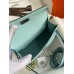 Hermes Kelly Mini II Sellier Handmade Bag In Blue Zephyr Epsom Calfskin Hermes Kelly Mini II Sellier Handmade Bag In Blue Zephyr Epsom Calfskin