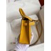Hermes Kelly Mini II Sellier Handmade Bag In Jaune Ambre Epsom Calfskin Hermes Kelly Mini II Sellier Handmade Bag In Jaune Ambre Epsom Calfskin