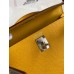 Hermes Kelly Mini II Sellier Handmade Bag In Jaune Ambre Epsom Calfskin Hermes Kelly Mini II Sellier Handmade Bag In Jaune Ambre Epsom Calfskin