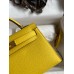 Hermes Kelly Mini II Sellier Handmade Bag In Jaune de Naples Epsom Calfskin Hermes Kelly Mini II Sellier Handmade Bag In Jaune de Naples Epsom Calfskin