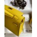 Hermes Kelly Mini II Sellier Handmade Bag In Jaune de Naples Epsom Calfskin Hermes Kelly Mini II Sellier Handmade Bag In Jaune de Naples Epsom Calfskin