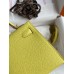 Hermes Kelly Mini II Sellier Handmade Bag In Lime Epsom Calfskin Hermes Kelly Mini II Sellier Handmade Bag In Lime Epsom Calfskin