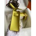 Hermes Kelly Mini II Sellier Handmade Bag In Lime Epsom Calfskin Hermes Kelly Mini II Sellier Handmade Bag In Lime Epsom Calfskin