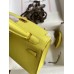 Hermes Kelly Mini II Sellier Handmade Bag In Lime Epsom Calfskin Hermes Kelly Mini II Sellier Handmade Bag In Lime Epsom Calfskin