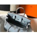 Hermes Birkin 25cm Bag In Blue Lin Clemence Leather GHW Hermes Birkin 25cm Bag In Blue Lin Clemence Leather GHW