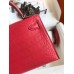 Hermes Kelly Mini II Sellier Handmade Bag In Rose Extreme Matte Alligator Leather