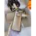 Hermes Kelly Mini II Sellier Handmade Bag In Nata Epsom Calfskin Hermes Kelly Mini II Sellier Handmade Bag In Nata Epsom Calfskin