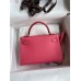 Hermes Kelly Mini II Sellier Handmade Bag In Rose Azalee Epsom Calfskin Hermes Kelly Mini II Sellier Handmade Bag In Rose Azalee Epsom Calfskin