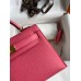 Hermes Kelly Mini II Sellier Handmade Bag In Rose Azalee Epsom Calfskin Hermes Kelly Mini II Sellier Handmade Bag In Rose Azalee Epsom Calfskin