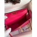 Hermes Kelly Mini II Sellier Handmade Bag In Rose Red Epsom Calfskin Hermes Kelly Mini II Sellier Handmade Bag In Rose Red Epsom Calfskin