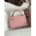 Hermes Kelly Mini II Sellier Handmade Bag In Rose Sakura Epsom Calfskin Hermes Kelly Mini II Sellier Handmade Bag In Rose Sakura Epsom Calfskin