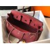 Hermes Birkin 25cm Bag In Bordeaux Clemence Leather GHW Hermes Birkin 25cm Bag In Bordeaux Clemence Leather GHW