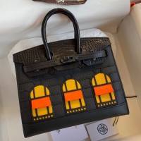 Hermes So Black Midnight Faubourg Birkin 20 Sellier Limited Edition Bag Hermes So Black Midnight Faubourg Birkin 20 Sellier Limited Edition Bag
