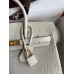 Hermes Birkin 25 Retourne Handmade Bag In Beton Matte Alligator Leather Hermes Birkin 25 Retourne Handmade Bag In Beton Matte Alligator Leather