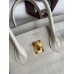 Hermes Birkin 25 Retourne Handmade Bag In Beton Matte Alligator Leather Hermes Birkin 25 Retourne Handmade Bag In Beton Matte Alligator Leather