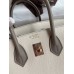 Hermes HSS Birkin 25 Bicolor Bag in Craie and Gris Asphalt Epsom Calfskin Hermes HSS Birkin 25 Bicolor Bag in Craie and Gris Asphalt Epsom Calfskin