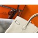 Hermes Birkin 25cm Bag In Beton Clemence Leather GHW