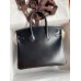 Hermes Birkin 25 Retourne Handmade Bag In Black Box Calfskin Hermes Birkin 25 Retourne Handmade Bag In Black Box Calfskin