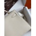 Hermes Kelly Mini II Sellier Handmade Bag In Craie Swift Calfskin Hermes Kelly Mini II Sellier Handmade Bag In Craie Swift Calfskin