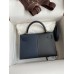 Hermes Kelly Mini II Sellier Tri-color Bag In Black/Blue Indigo/Red Calfskin Hermes Kelly Mini II Sellier Tri-color Bag In Black/Blue Indigo/Red Calfskin