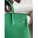 Hermes Birkin 25 Retourne Handmade Bag In Vert Vertigo Clemence Leather Hermes Birkin 25 Retourne Handmade Bag In Vert Vertigo Clemence Leather