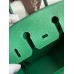 Hermes Birkin 25 Retourne Handmade Bag In Vert Vertigo Clemence Leather Hermes Birkin 25 Retourne Handmade Bag In Vert Vertigo Clemence Leather