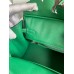 Hermes Birkin 25 Retourne Handmade Bag In Vert Vertigo Clemence Leather Hermes Birkin 25 Retourne Handmade Bag In Vert Vertigo Clemence Leather