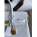 Hermes Birkin 25 Retourne Handmade Bag In White Clemence Leather Hermes Birkin 25 Retourne Handmade Bag In White Clemence Leather