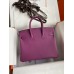 Hermes Birkin 25 Retourne Handmade Bag In Anemone Epsom Calfskin Hermes Birkin 25 Retourne Handmade Bag In Anemone Epsom Calfskin