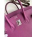 Hermes Birkin 25 Retourne Handmade Bag In Anemone Epsom Calfskin Hermes Birkin 25 Retourne Handmade Bag In Anemone Epsom Calfskin