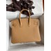 Hermes Birkin 25 Retourne Handmade Bag In Biscuit Epsom Calfskin Hermes Birkin 25 Retourne Handmade Bag In Biscuit Epsom Calfskin
