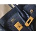 Hermes Birkin 25cm Bag In Navy Blue Clemence Leather GHW Hermes Birkin 25cm Bag In Navy Blue Clemence Leather GHW