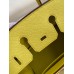 Hermes Birkin 25 Retourne Handmade Bag In Lime Epsom Calfskin Hermes Birkin 25 Retourne Handmade Bag In Lime Epsom Calfskin