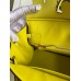 Hermes Birkin 25 Retourne Handmade Bag In Lime Epsom Calfskin Hermes Birkin 25 Retourne Handmade Bag In Lime Epsom Calfskin