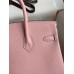 Hermes Birkin 25 Retourne Handmade Bag In Rose Sakura Epsom Calfskin Hermes Birkin 25 Retourne Handmade Bag In Rose Sakura Epsom Calfskin