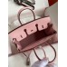 Hermes Birkin 25 Retourne Handmade Bag In Rose Sakura Epsom Calfskin Hermes Birkin 25 Retourne Handmade Bag In Rose Sakura Epsom Calfskin