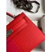 Hermes Kelly Mini II Sellier Tri-color Bag In Red/Rose Extreme/Blue Epsom Calfskin Hermes Kelly Mini II Sellier Tri-color Bag In Red/Rose Extreme/Blue Epsom Calfskin