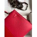 Hermes Kelly Mini II Sellier Tri-color Bag In Red/Rose Extreme/Blue Epsom Calfskin Hermes Kelly Mini II Sellier Tri-color Bag In Red/Rose Extreme/Blue Epsom Calfskin