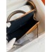 Hermes Kelly Mini II Sellier Tri-color Bag In Taupe/Sesame/Blue Nuit Epsom Calfskin Hermes Kelly Mini II Sellier Tri-color Bag In Taupe/Sesame/Blue Nuit Epsom Calfskin