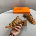 Hermes Celena Sandals 50mm In Brown Calfskin Hermes Celena Sandals 50mm In Brown Calfskin
