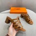 Hermes Celena Sandals 50mm In Brown Calfskin Hermes Celena Sandals 50mm In Brown Calfskin