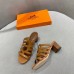 Hermes Celena Sandals 50mm In Brown Calfskin Hermes Celena Sandals 50mm In Brown Calfskin