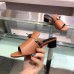 Hermes Candy 40mm Sandals In Brown Calfskin Hermes Candy 40mm Sandals In Brown Calfskin