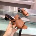 Hermes Candy 40mm Sandals In Brown Calfskin Hermes Candy 40mm Sandals In Brown Calfskin
