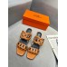 Hermes Figari 55mm Wedge Sandals In Brown Nappa Leather Hermes Figari 55mm Wedge Sandals In Brown Nappa Leather