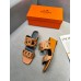 Hermes Figari 55mm Wedge Sandals In Brown Nappa Leather Hermes Figari 55mm Wedge Sandals In Brown Nappa Leather
