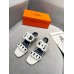 Hermes Figari 55mm Wedge Sandals In Ivory Nappa Leather Hermes Figari 55mm Wedge Sandals In Ivory Nappa Leather