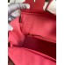 Hermes Birkin 25 Retourne Handmade Bag In Rose Lipstick Clemence Leather Hermes Birkin 25 Retourne Handmade Bag In Rose Lipstick Clemence Leather