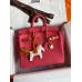 Hermes Birkin 25 Retourne Handmade Bag In Rose Lipstick Clemence Leather Hermes Birkin 25 Retourne Handmade Bag In Rose Lipstick Clemence Leather